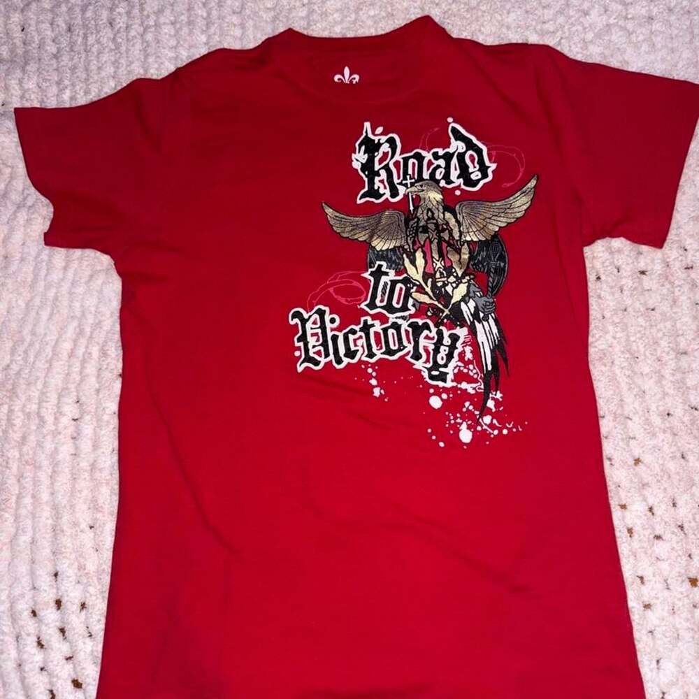 MRG Ride to Victory Graphic T-Shirt XL Red Cotton Y2K